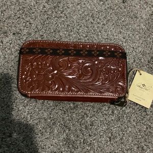 Brown leather wallet